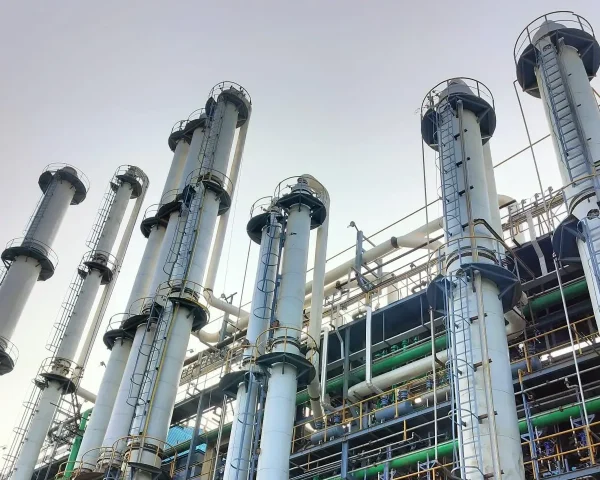 Continuous Type Distillation Columns